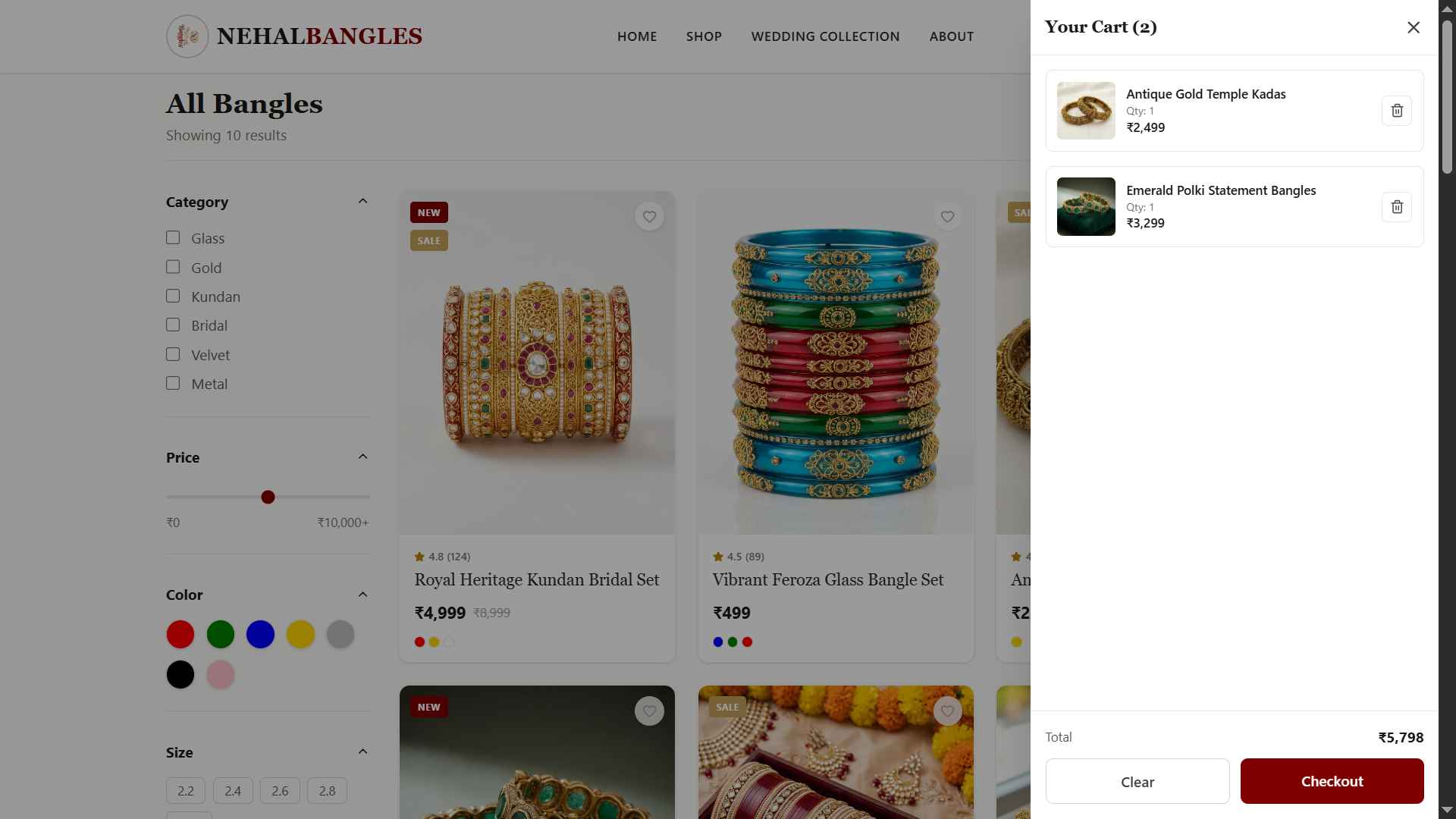 Nehal Bangles slide 4